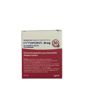 CYTOPOINT 30 MG, 2 VIALES 1 ML C/U.