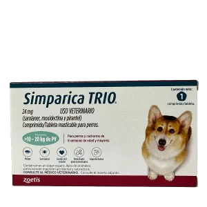 SIMPARICA TRIO AZUL (10.1 - 20 KG) 1 TAB