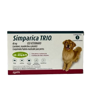SIMPARICA TRIO VERDE (20.1 - 40 KG) 1 TAB