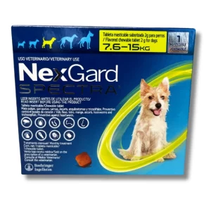 NEXGARD SPECTRA PERRO  M  (7.5 - 15 KG) 1 TABS MAST.