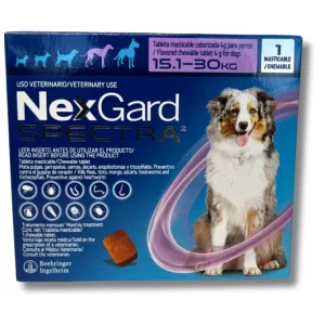 NEXGARD SPECTRA PERRO  L  (15 - 30 KG) 1 TABS MAST.