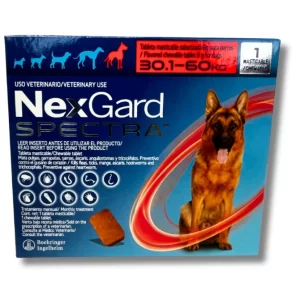 NEXGARD SPECTRA PERRO  XL  (30 - 60 KG) 1 TABS MAST.