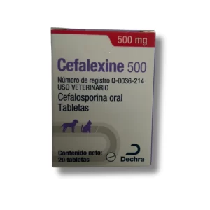 CEFALEXINE 500 MG. 20 TABS. RS