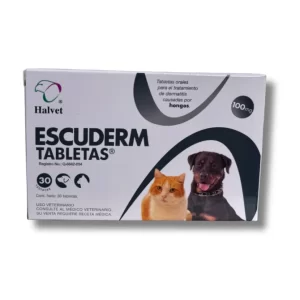 ESCUDERM 100 MG,  30 TABS.  RS