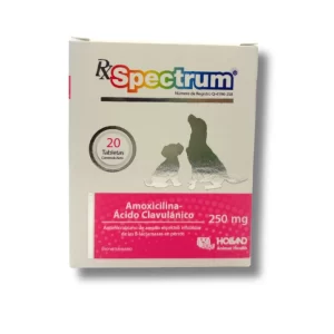 SPECTRUM AMOX. ACIDO-CLAV.   50 MG. 20 TABS.  RS