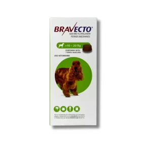 BRAVECTO PERRO MEDIANO 500 MG. 1 COMP. (Verde)   RS